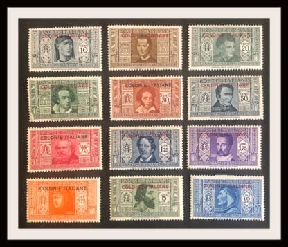 Italian Colonies Scott #1-12 Mint Never Hinged