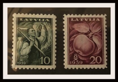 Latvia Scott #215-216 Mint Hinged