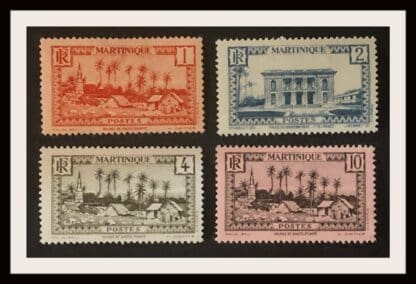 Martinique Scott #133-134/136/138 Mint Hinged