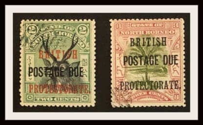 North Borneo Scott # J21-J22 Used