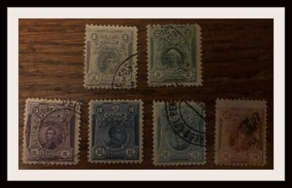 Peru Scott #177-178/180-183 Used