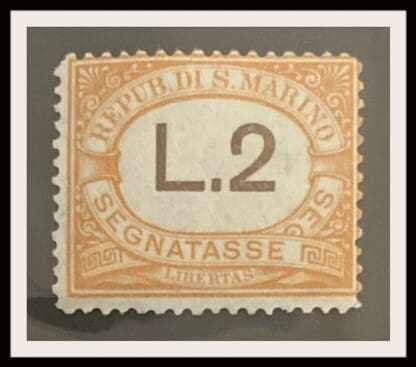 San Marino Scott # J29 Mint Hinged