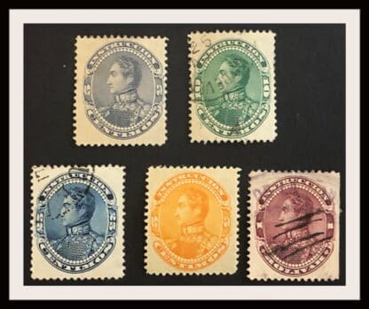 Venezuela Scott # 128-132 Mint Hinged & Used