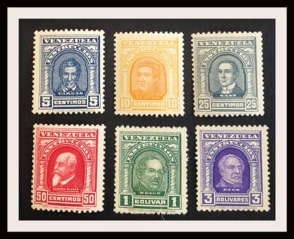 Venezuela Scott # AR35-AR39/AR41 Mint Hinged