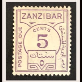 Zanzibar Postage Due