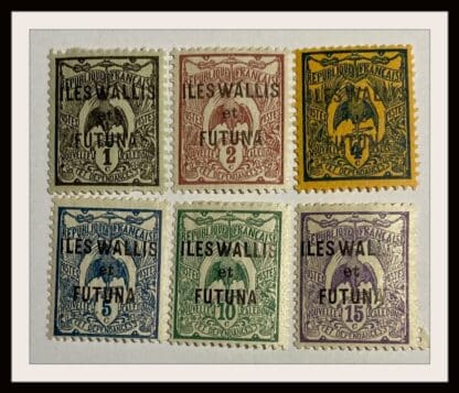 Wallis-Futuna Scott # 1-4/6/8/9 Mint Hinged