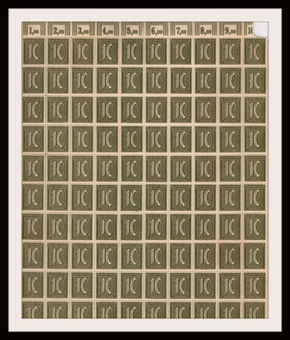 Germany Scott # 138 Mint Never Hinged Sheet