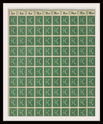 Germany Scott # 141 Mint Never Hinged Sheet