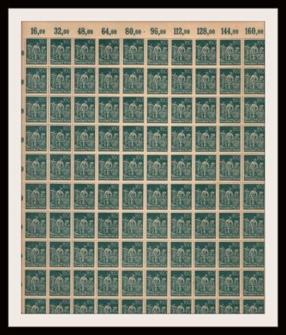 Germany Scott # 149 Mint Never Hinged Sheet