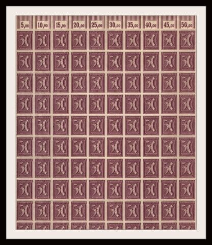 Germany Scott # 167 Mint Never Hinged Sheet