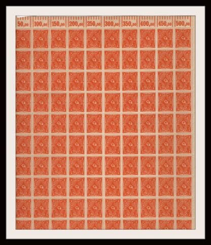 Germany Scott # 188 Mint Never Hinged Sheet