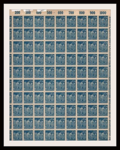 Germany Scott # 222 Mint Never Hinged Sheet