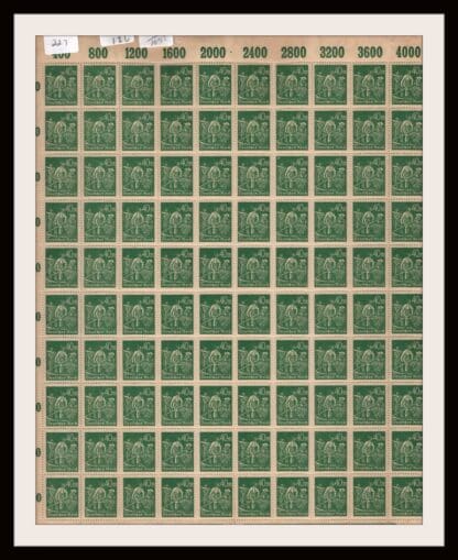 Germany Scott # 227 Mint Never Hinged Sheet