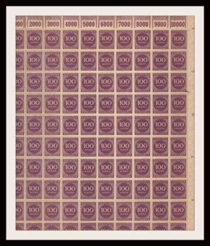 Germany Scott # 229 Mint Never Hinged Sheet