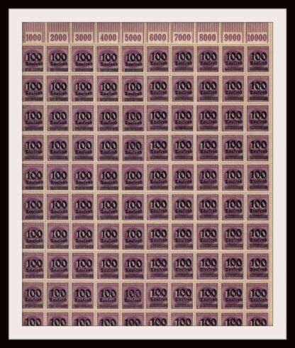 Germany Scott # 253 Mint Never Hinged Sheet