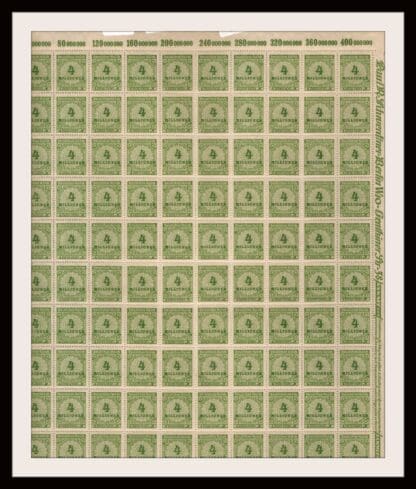 Germany Scott # 284 Mint Never Hinged Sheet