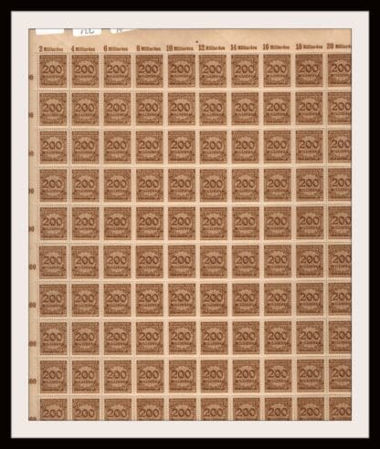 Germany Scott # 291 Mint Never Hinged Sheet