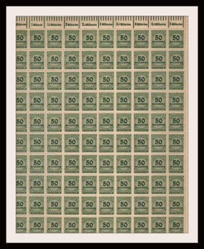 Germany Scott # 289 Mint Never Hinged Sheet