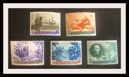 San Marino Scott # 308-312 Mint Hinged