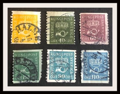 Sweden Scott #145-146/148/150/154 Used