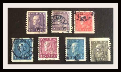 Sweden Scott #167/170/174/178/181-182/186 Used