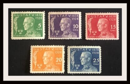 Sweden Scott #B32-B36 Mint Hinged