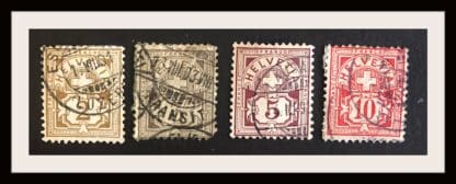 Switzerland Scott # 69-71/73 Used