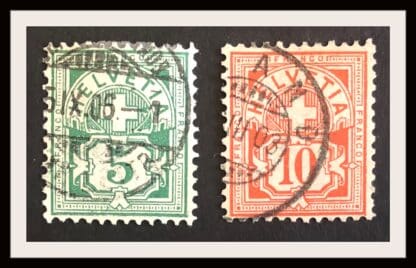 Switzerland Scott # 72-73 Used