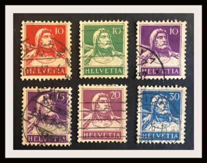 Switzerland Scott # 167-168/169/172/174/180 Used