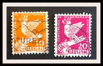 Switzerland Scott # 211-212 Used