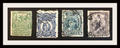 Uruguay Scott # 153-156 Used