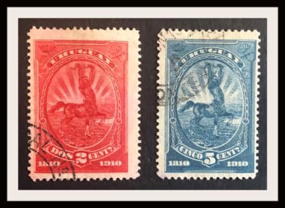 Uruguay Scott # 182-183 Used