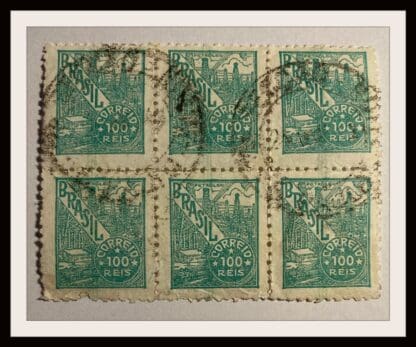 Brazil Scott # 515 Used Block of 6