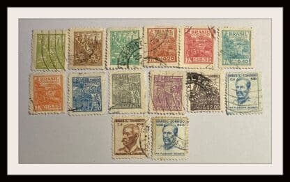 Brazil Scott # 656-667/669-670 Used