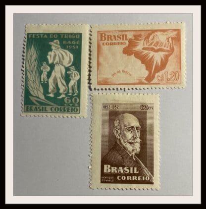 Brazil Scott # 715-716/718 Mint Hinged