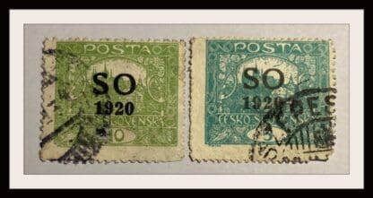 Eastern Silesia Scott # 23-24 Used