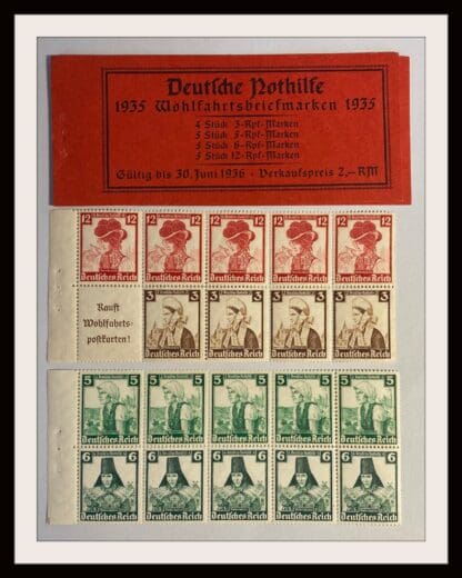 Germany Scott # B69a-B71a Mint Never Hinged Booklet Panes