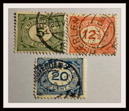 Netherlands Scott #107-109 Used