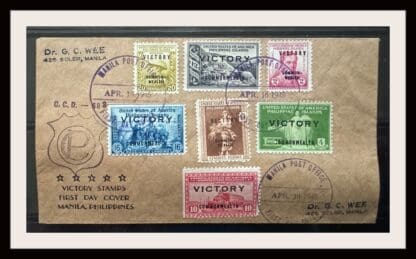 Philippines Scott # 485-487/489-492 FDC