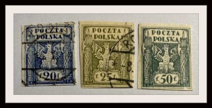 Poland Scott # 85-87 Mint Hinged & Used