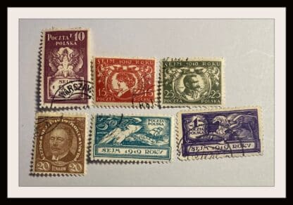 Poland Scott # 133-139 Used