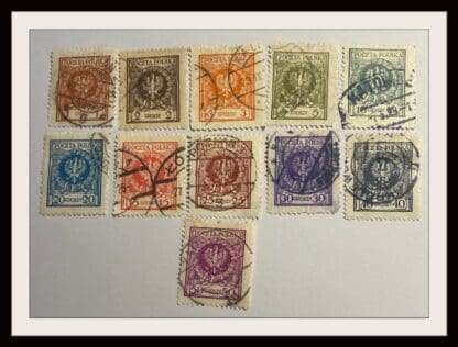 Poland Scott # 215-225 Used