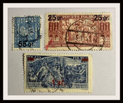 Poland Scott # 284-286 Used