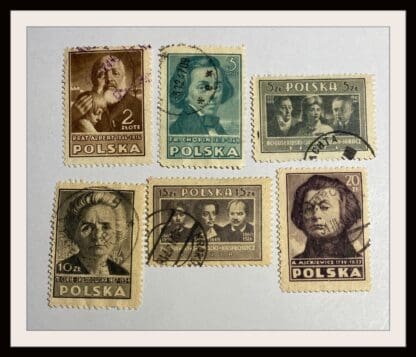 Poland Scott # 397-399/401-403 Used