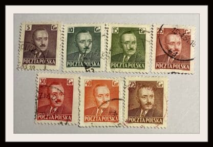 Poland Scott # 490-494/496 Used