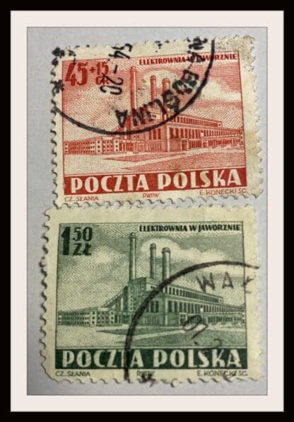 Poland Scott # 553-554 Used