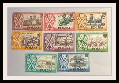 Poland Scott # 647-653/655 Used