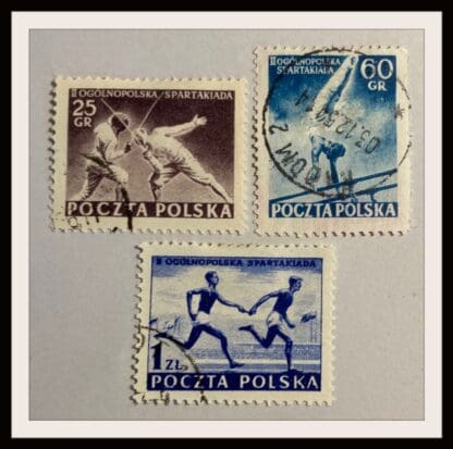 Poland Scott # 628-630 Used