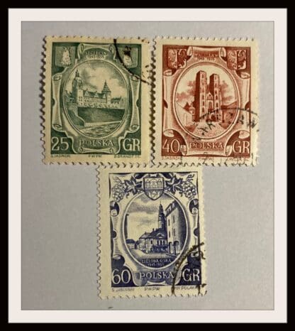 Poland Scott # 705-707 Used