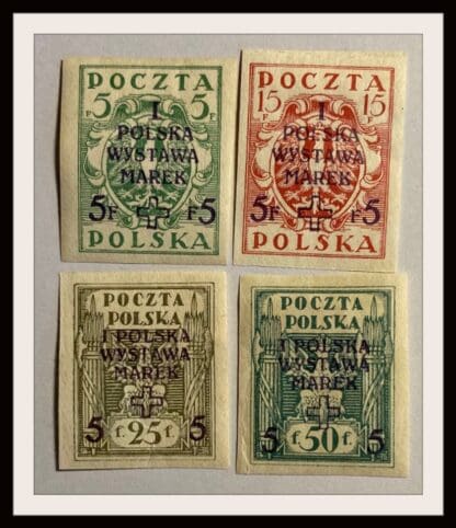 Poland Scott # B1-B2/B4-B5 Mint Hinged